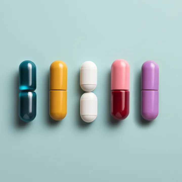5 colored pills